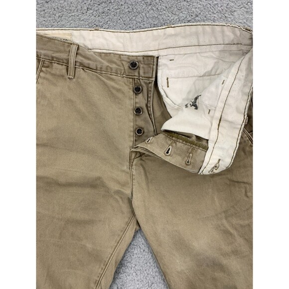 LEVI's 32x30 Chino White Tab Hidden Concealed Button Fly Reinforced Pockets - Picture 3 of 16